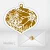 Lot d'étiquettes décoratives de Noël - Image 3